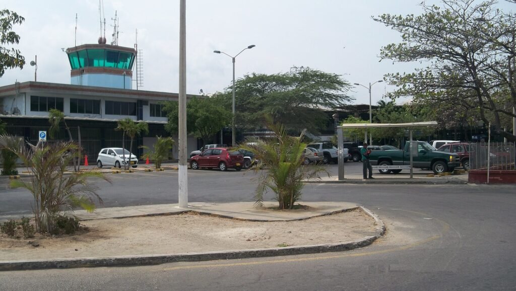 The bay and waterfront of Santa Marta on Colombia's Caribbean coast